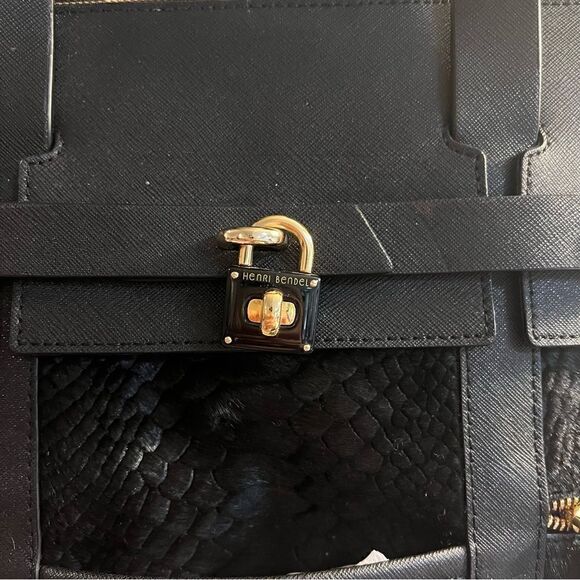 Henri Bendel Jetsetter Backpack/Bag - Black Calf Skin - Large main image 5